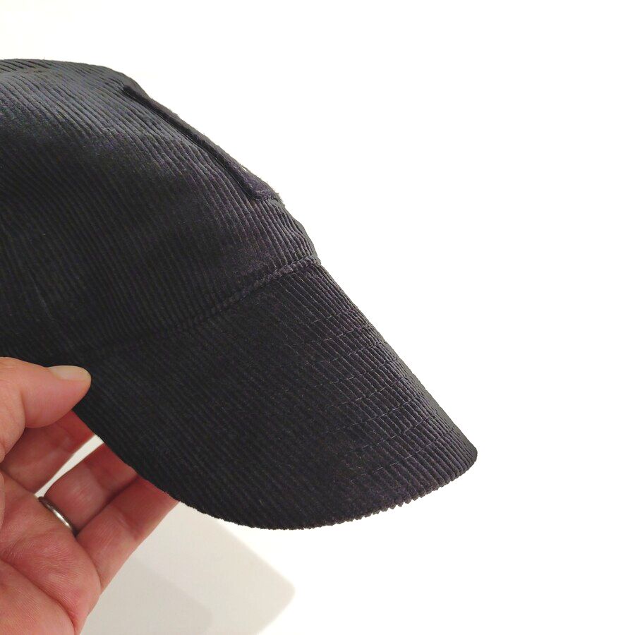 COOPERSTOWN BALL CAP / CORDUROY CAP / 1938 CHICAGO AMERICAN GIANTS  / BLACK / SOFT VISOR / PATCH / SPECIAL ORDER MODEL / MADE IN USA