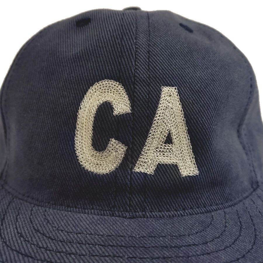 COOPERSTOWN BALL CAP / CALIFORNIA(CA) / BEEFY BRUSHED BULL DENIM CAP / NAVY/ 12OZ / MADE IN USA