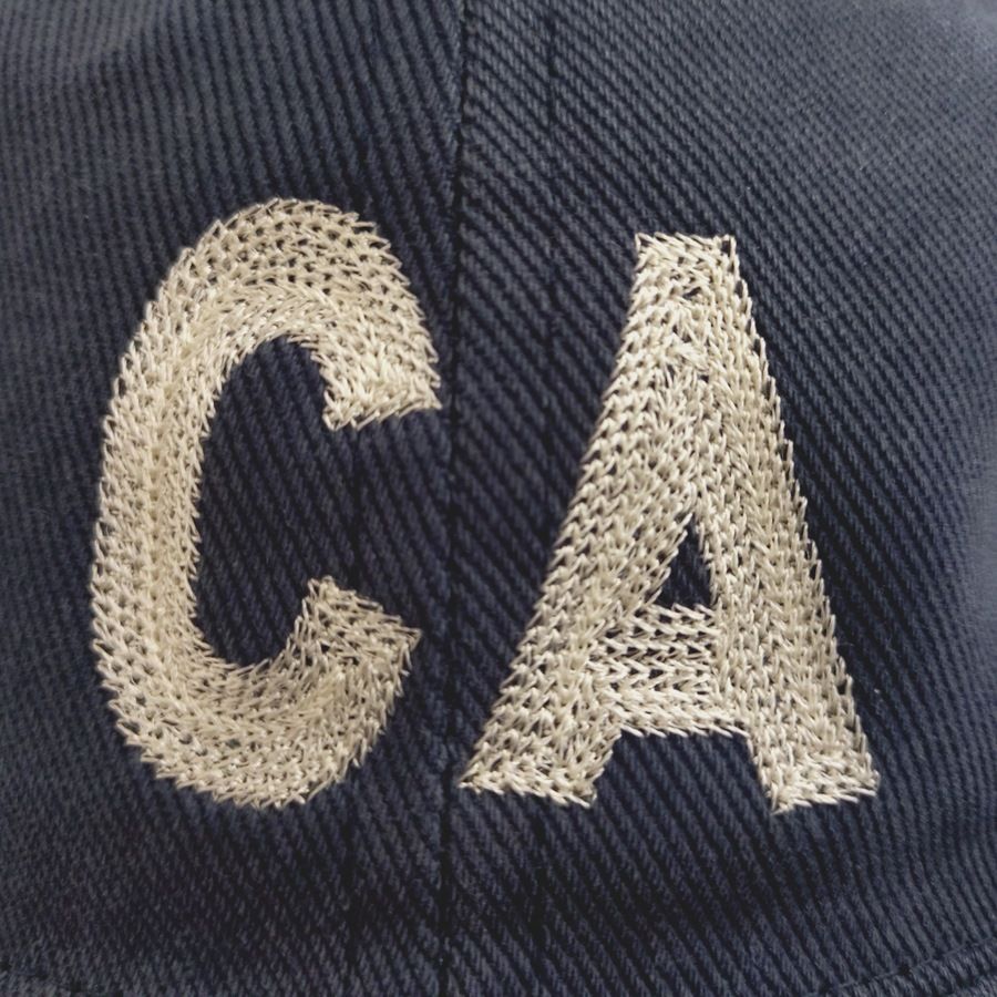 COOPERSTOWN BALL CAP / CALIFORNIA(CA) / BEEFY BRUSHED BULL DENIM CAP / NAVY/ 12OZ / MADE IN USA