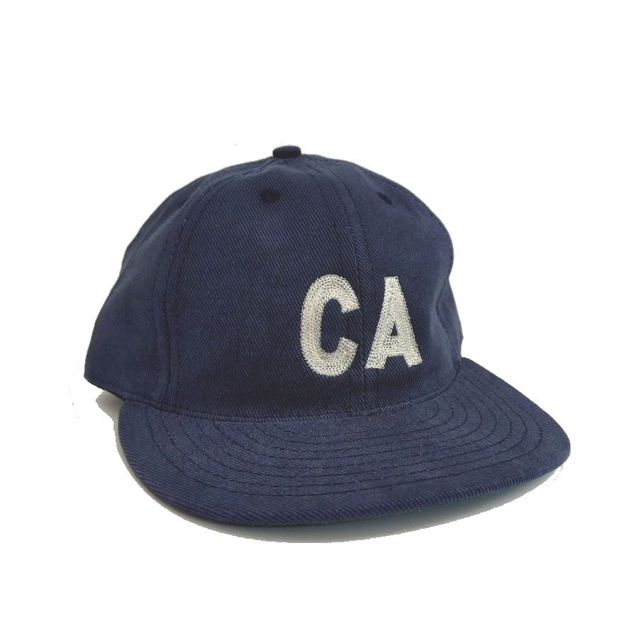 COOPERSTOWN BALL CAP / CALIFORNIA(CA) / BEEFY BRUSHED BULL DENIM CAP / NAVY/ 12OZ / MADE IN USA