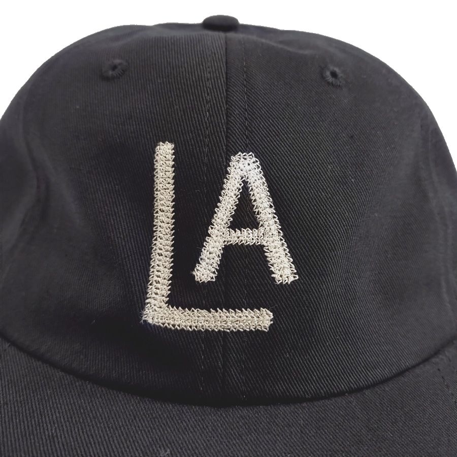 COOPERSTOWN BALL CAP / 1943 LOSANGELES ENGELES(Chain Stich) / BLACK / MADE IN USA