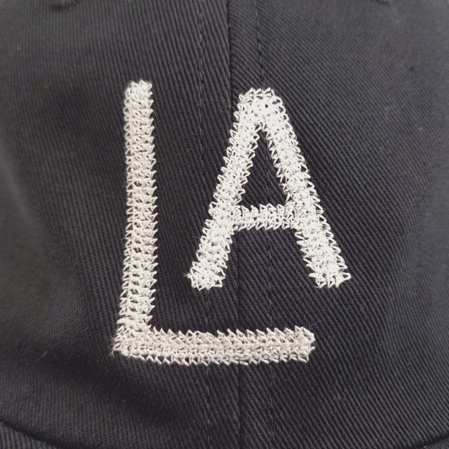 COOPERSTOWN BALL CAP / 1943 LOSANGELES ENGELES(Chain Stich) / BLACK / MADE IN USA
