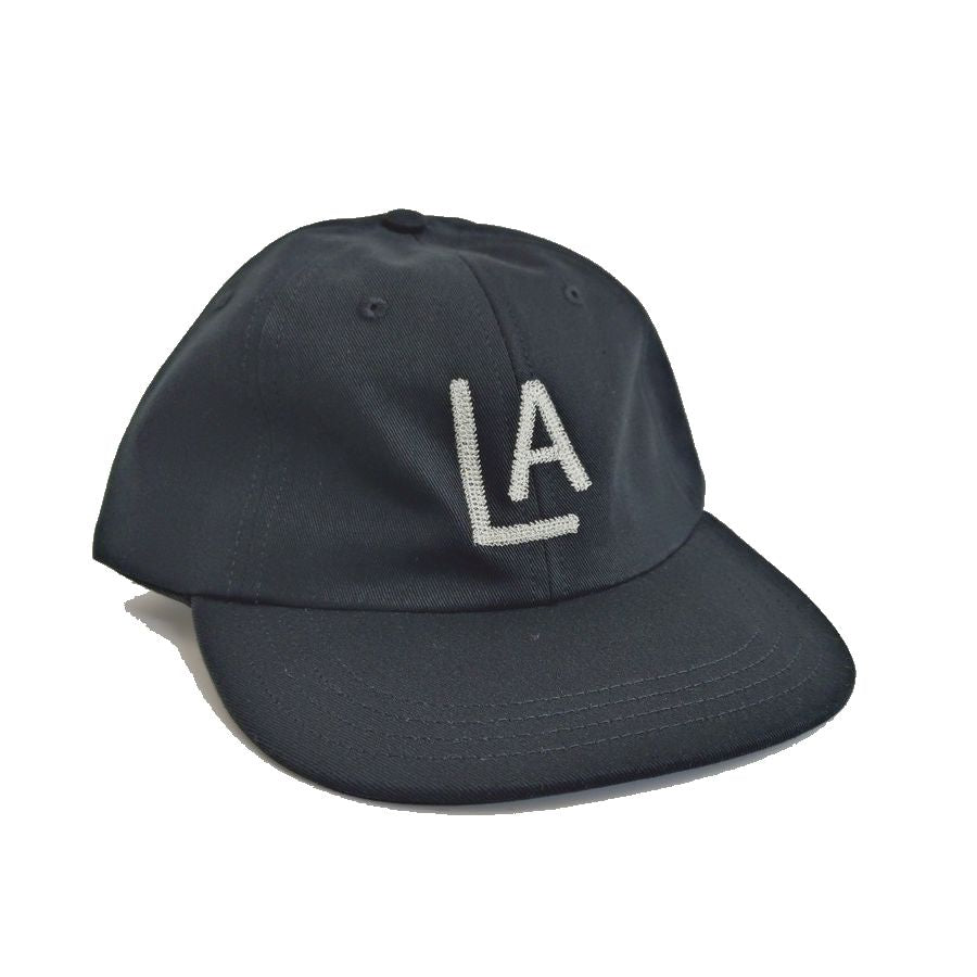 COOPERSTOWN BALL CAP / 1943 LOSANGELES ENGELES(Chain Stich) / BLACK / MADE IN USA