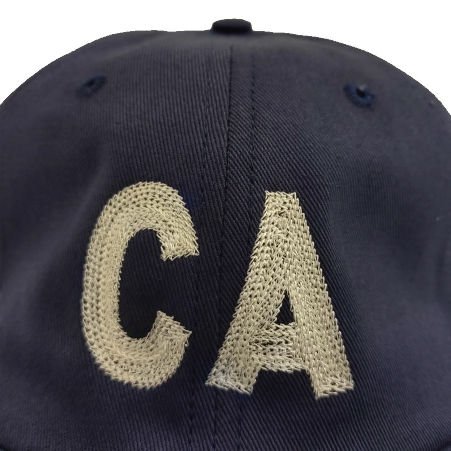 COOPERSTOWN BALL CAP / MOTIF-CALIFORNIA(CA) / CHAIN STITCH/ MADE IN USA