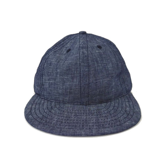 COOPERSTOWN BALL CAP / LINEN INDIGO CHAMBRAY CAP / SOLID / SOFT / SPECIAL ORDER MODEL /  MADE IN USA