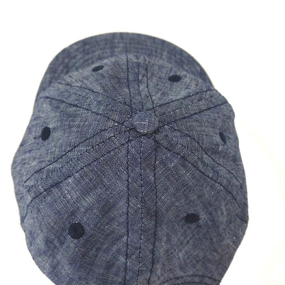 COOPERSTOWN BALL CAP / LINEN INDIGO CHAMBRAY CAP / SOLID / SOFT / SPECIAL ORDER MODEL /  MADE IN USA