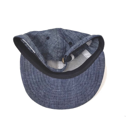 COOPERSTOWN BALL CAP / LINEN INDIGO CHAMBRAY CAP / SOLID / SOFT / SPECIAL ORDER MODEL /  MADE IN USA