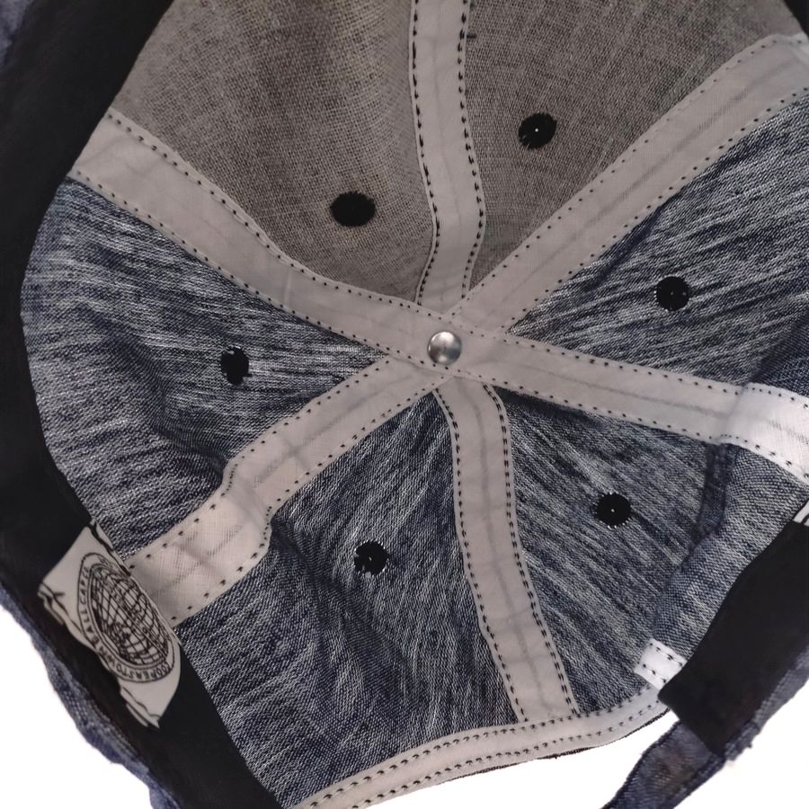 COOPERSTOWN BALL CAP / LINEN INDIGO CHAMBRAY CAP / SOLID / SOFT / SPECIAL ORDER MODEL /  MADE IN USA