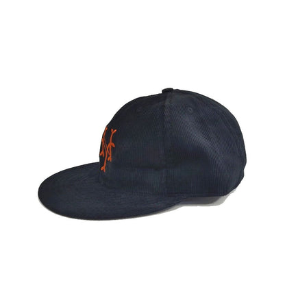 COOPERSTOWN BALL CAP / CORDUROY CAP /  1947 NEWYORK CUBANS / BLACK / SOFT VISOR / PATCH / SPECIAL ORDER MODEL / MADE IN USA