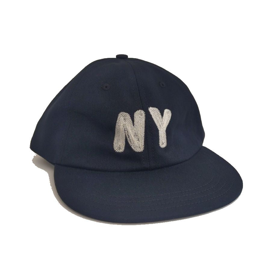 COOPERSTOWN BALL CAP / NEWYORK(NY) / BEEFY BRUSHED BULL DENIM CAP / NAVY/ 12OZ / MADE IN USA