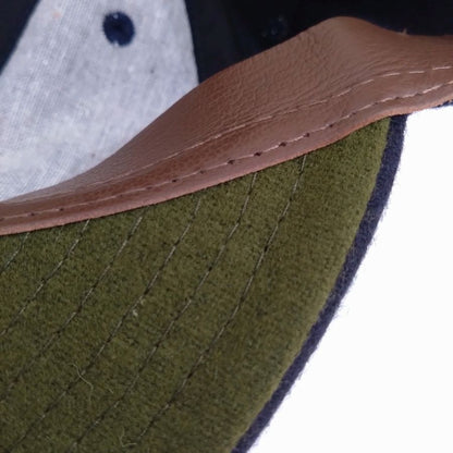 COOPERSTOWN BALL CAP / 1915 CHICAGO WHALES / EXCLUSIVE / NAVY / WOOL FLANNEL / LEATHER STRAP / MADE IN USA