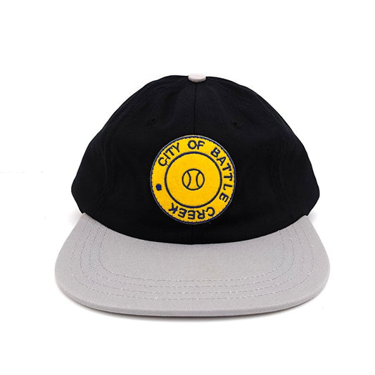 COOPERSTOWN BALL CAP / 1946 BATTLE CREEK BELLES / PATCH / BLACK × LT,GRAY【SPECIAL ORDER COLOR】MADE IN USA