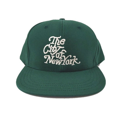 COOPERSTOWN BALL CAP / The City Of Newyork / HIGH-CROWN / GREEN / SNAP / MADE IN USA