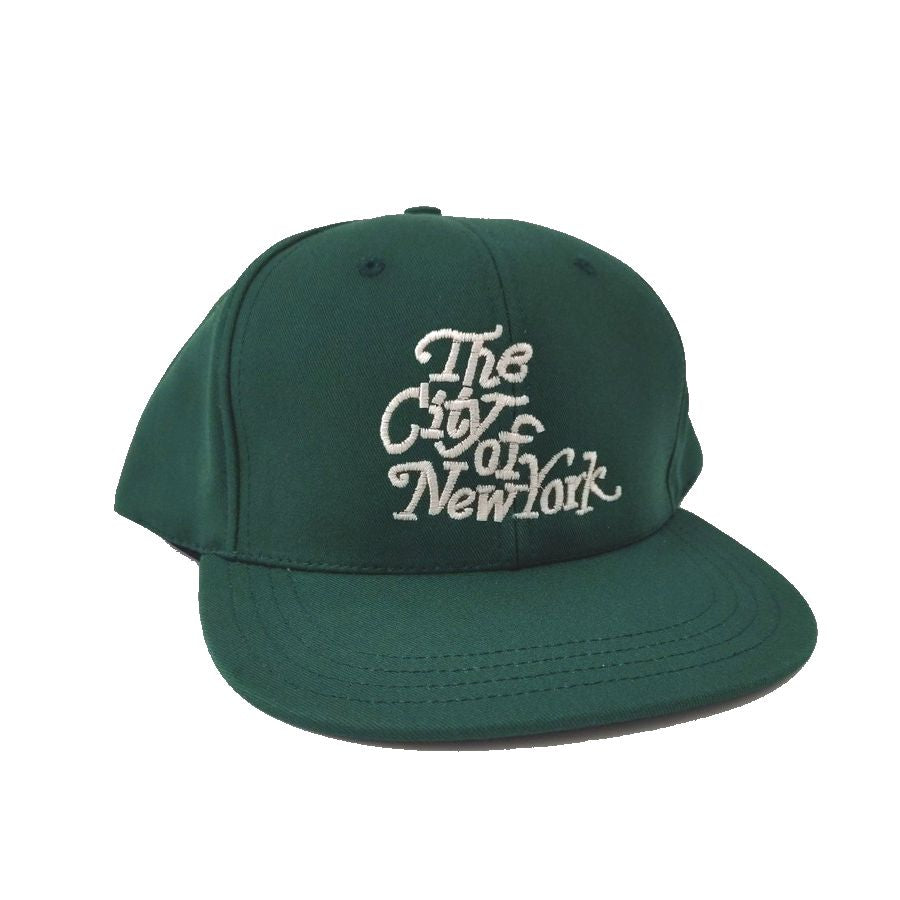 COOPERSTOWN BALL CAP / The City Of Newyork / HIGH-CROWN / GREEN / SNAP / MADE IN USA