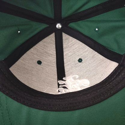 COOPERSTOWN BALL CAP / The City Of Newyork / HIGH-CROWN / GREEN / SNAP / MADE IN USA