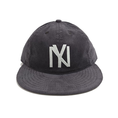COOPERSTOWN BALL CAP / CORDUROY CAP / 1935 NEWYORK BLACK YANKEES / GRAY / SOFT VISOR / FELT / SPECIAL ORDER MODEL / MADE IN USA