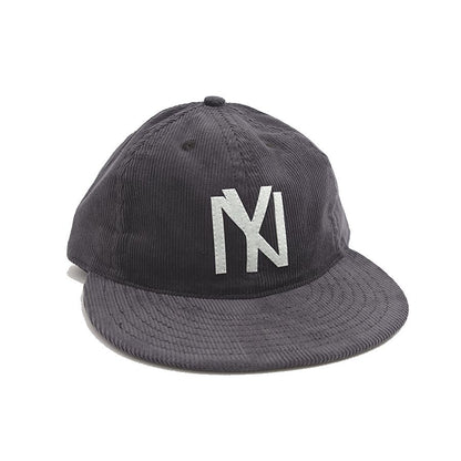 COOPERSTOWN BALL CAP / CORDUROY CAP / 1935 NEWYORK BLACK YANKEES / GRAY / SOFT VISOR / FELT / SPECIAL ORDER MODEL / MADE IN USA