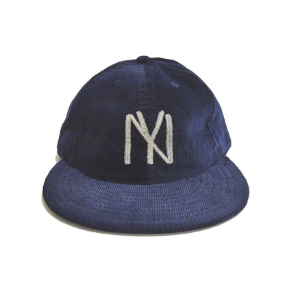 COOPERSTOWN BALL CAP / CORDUROY CAP / 1935 NEWYORK BLACK YANKEES / NAVY / SOFT VISOR / CHAN-STITCH / SPECIAL ORDER MODEL / MADE IN USA