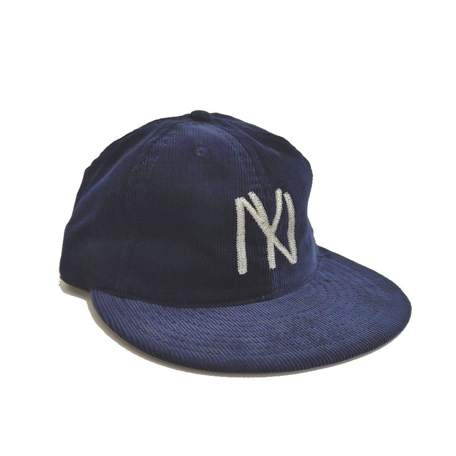 COOPERSTOWN BALL CAP / CORDUROY CAP / 1935 NEWYORK BLACK YANKEES / NAVY / SOFT VISOR / CHAN-STITCH / SPECIAL ORDER MODEL / MADE IN USA