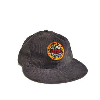 COOPERSTOWN BALL CAP / CORDUROY CAP / COOPERS PATCH  / GRAY / SOFT VISOR / PATCH / SPECIAL ORDER MODEL / MADE IN USA