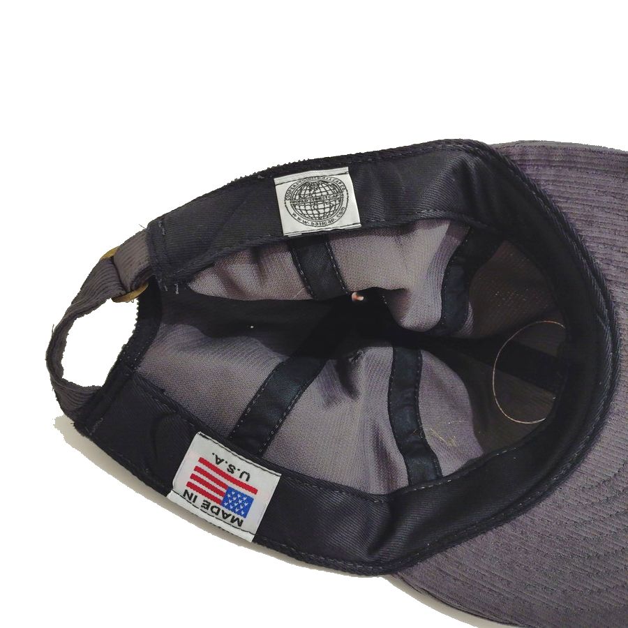 COOPERSTOWN BALL CAP / CORDUROY CAP / COOPERS PATCH  / GRAY / SOFT VISOR / PATCH / SPECIAL ORDER MODEL / MADE IN USA