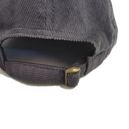 COOPERSTOWN BALL CAP / CORDUROY CAP / COOPERS PATCH  / GRAY / SOFT VISOR / PATCH / SPECIAL ORDER MODEL / MADE IN USA