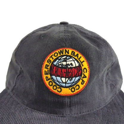 COOPERSTOWN BALL CAP / CORDUROY CAP / COOPERS PATCH  / GRAY / SOFT VISOR / PATCH / SPECIAL ORDER MODEL / MADE IN USA