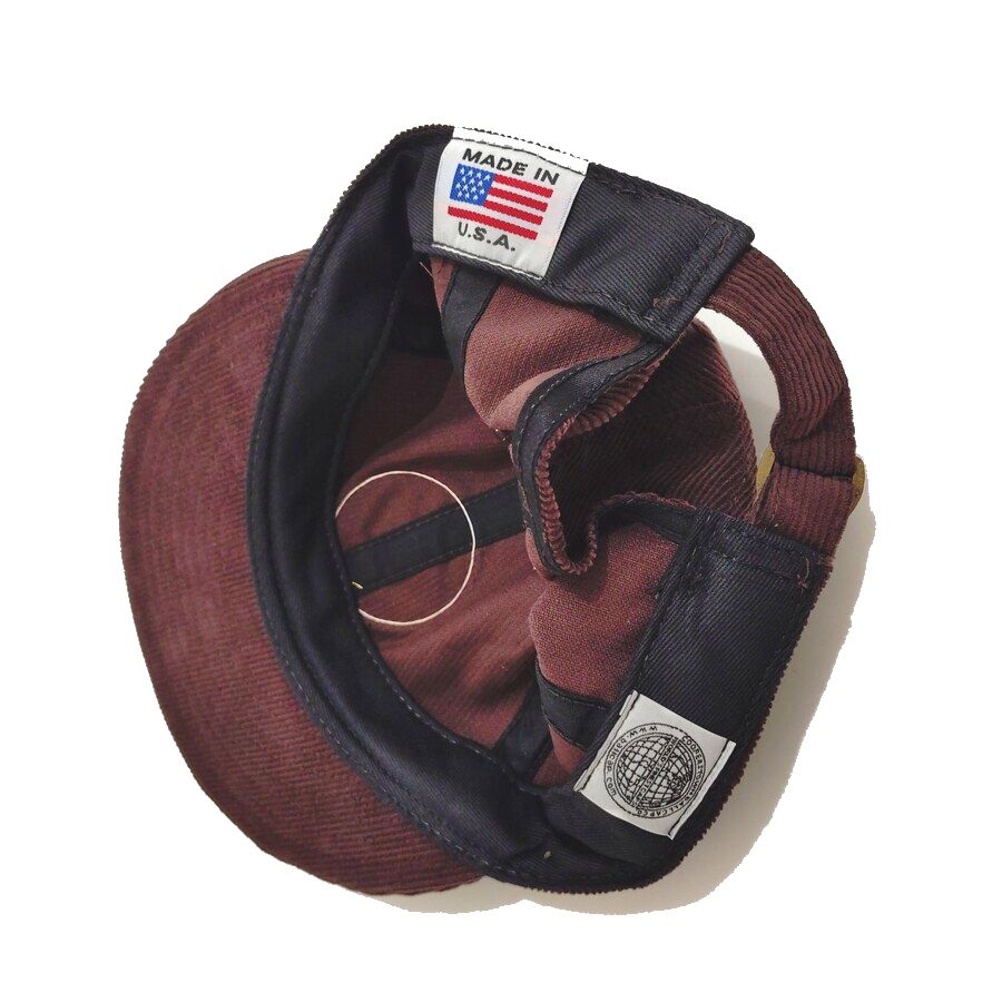 COOPERSTOWN BALL CAP / CORDUROY CAP / COOPERS PATCH  / BROWN / SOFT VISOR / PATCH / SPECIAL ORDER MODEL / MADE IN USA