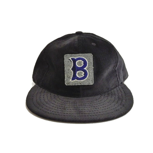 COOPERSTOWN BALL CAP / CORDUROY CAP / BOSTON RED SOX / BLACK / SOFT VISOR / PATCH / SPECIAL ORDER MODEL / MADE IN USA