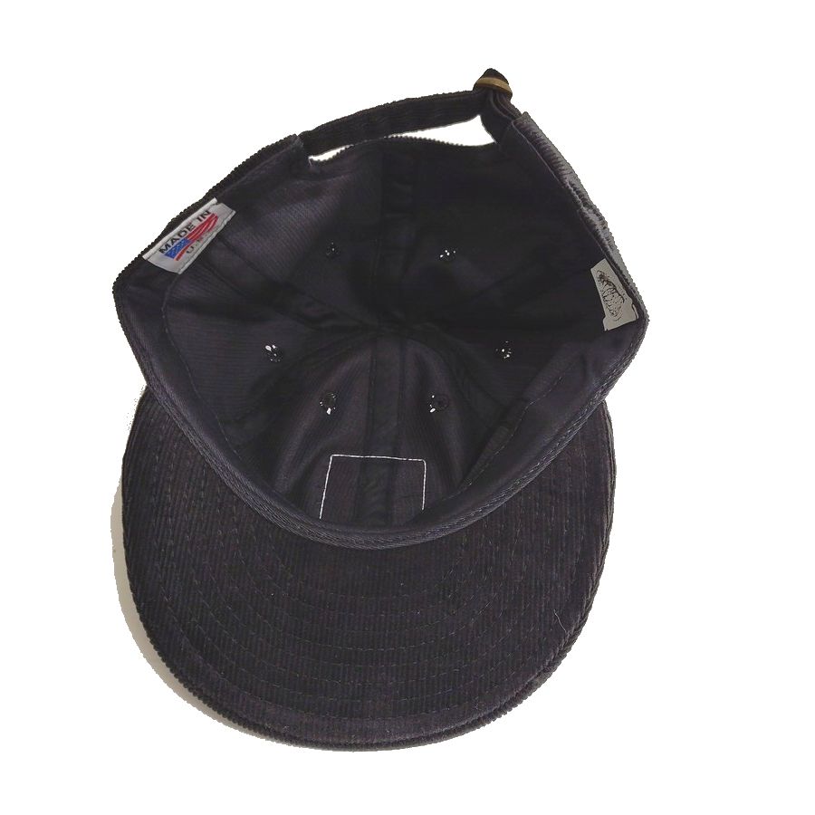 COOPERSTOWN BALL CAP / CORDUROY CAP / BOSTON RED SOX / BLACK / SOFT VISOR / PATCH / SPECIAL ORDER MODEL / MADE IN USA