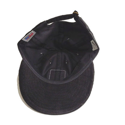 COOPERSTOWN BALL CAP / CORDUROY CAP / BOSTON RED SOX / BLACK / SOFT VISOR / PATCH / SPECIAL ORDER MODEL / MADE IN USA