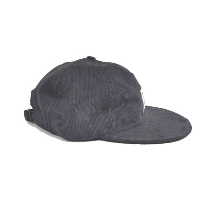 COOPERSTOWN BALL CAP / CORDUROY CAP / COOPERS PATCH  / GRAY / SOFT VISOR / PATCH / SPECIAL ORDER MODEL / MADE IN USA