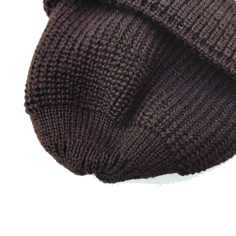 modAS / KNIT CAP / JUIST / DARK BROWN / VIRGIN WOOL / MADE IN GERMANY
