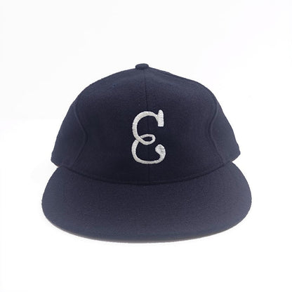 COOPERSTOWN BALL CAP / 1939 NEWARK EAGLES /  NAVY / WOOL FLANNEL / LEATHER STRAP / MADE IN USA