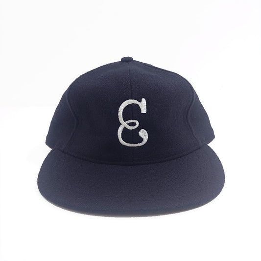 COOPERSTOWN BALL CAP / 1939 NEWARK EAGLES /  NAVY / WOOL FLANNEL / LEATHER STRAP / MADE IN USA