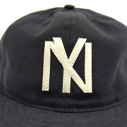 COOPERSTOWN BALL CAP / 1935 NEWYORK BLACK YANKEES / BRUSHED COTTON TWILL / SOFT VISOR / SNAP / NAVY / FELT / SPECIAL ORDER / MADE IN USA