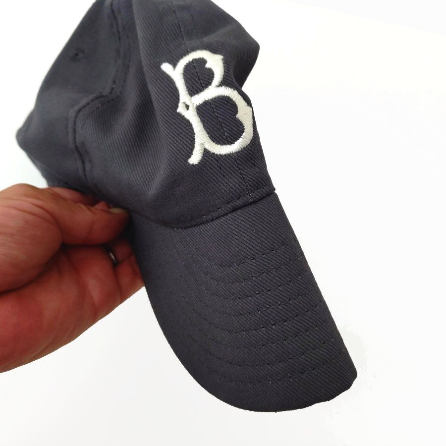 COOPERSTOWN BALL CAP / 1955 BROOKLYN DODGERS / BRUSHED COTTON TWILL / SOFT VISOR / D-RING / CHACOAL / MADE IN USA