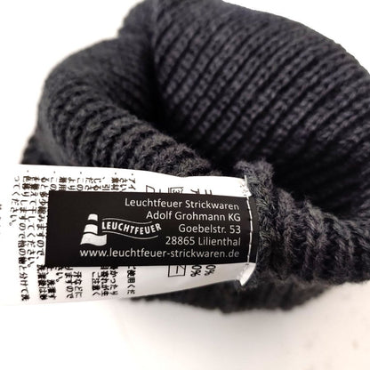 modAS / KNIT CAP / BORKUM / CHACOAL / COTTON / MADE IN GERMANY