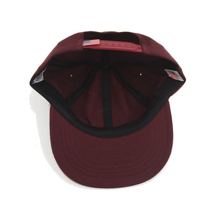 COOPERSTOWN BALL CAP / 1948 ROCK FORD PEACHES / WOOLSAGE / PATCH / SNAP / MAROON / MADE IN USA