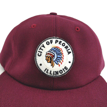 COOPERSTOWN BALL CAP / 1948 ROCK FORD PEACHES  / PATCH / WOOL SAGE / ２COLOR  / SNAP / MADE IN USA