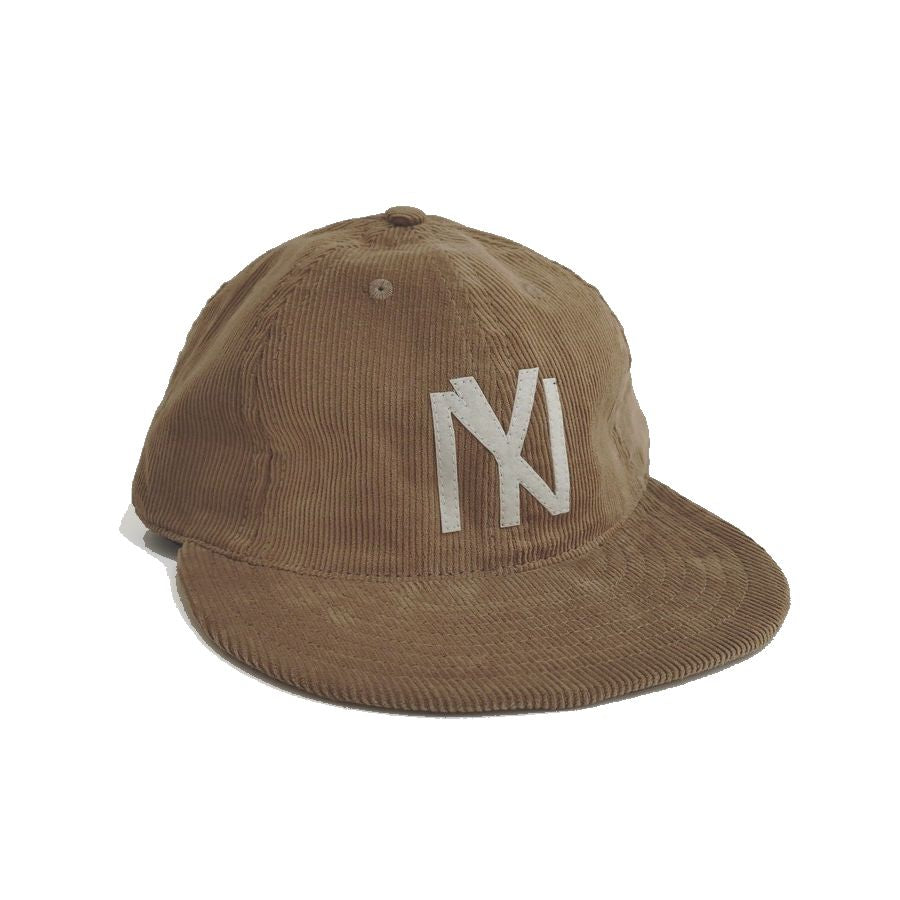 COOPERSTOWN BALL CAP / CORDUROY CAP / 1935 NEWYORK BLACK YANKEES / KHAKI / SOFT VISOR / FELT / SPECIAL ORDER MODEL / MADE IN USA