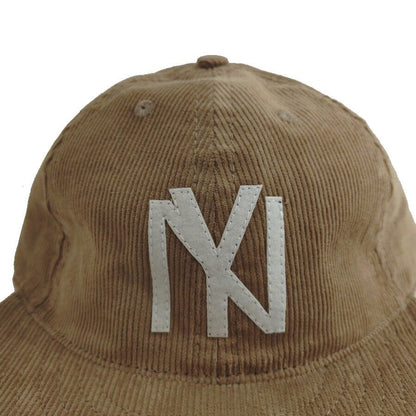 COOPERSTOWN BALL CAP / CORDUROY CAP / 1935 NEWYORK BLACK YANKEES / KHAKI / SOFT VISOR / FELT / SPECIAL ORDER MODEL / MADE IN USA