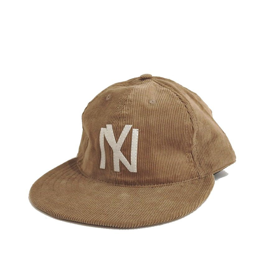 COOPERSTOWN BALL CAP / CORDUROY CAP / 1935 NEWYORK BLACK YANKEES / KHAKI / SOFT VISOR / FELT / SPECIAL ORDER MODEL / MADE IN USA