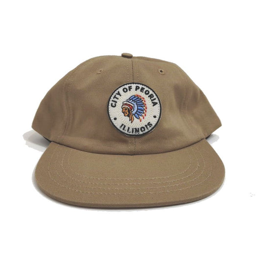 COOPERSTOWN BALL CAP / 1948 ROCK FORD PEACHES / KHAKI / SPECIAL ORDER COLOR /  MADE IN USA