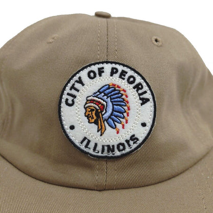 COOPERSTOWN BALL CAP / 1948 ROCK FORD PEACHES / KHAKI / SPECIAL ORDER COLOR /  MADE IN USA