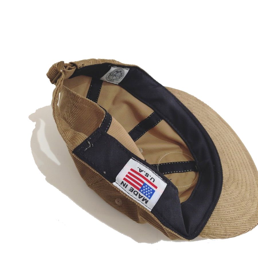 COOPERSTOWN BALL CAP / CORDUROY CAP / COOPERS PATCH  / KHAKI / SOFT VISOR / PATCH / SPECIAL ORDER MODEL / MADE IN USA