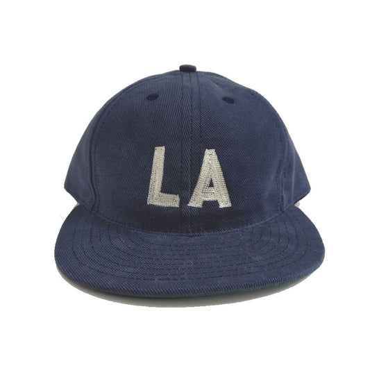 COOPERSTOWN BALL CAP / LOSANGELES / BEEFY BRUSHED BULL DENIM CAP / NAVY/ 12OZ / MADE IN USA