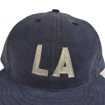 COOPERSTOWN BALL CAP / LOSANGELES / BEEFY BRUSHED BULL DENIM CAP / NAVY/ 12OZ / MADE IN USA