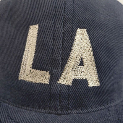 COOPERSTOWN BALL CAP / LOSANGELES / BEEFY BRUSHED BULL DENIM CAP / NAVY/ 12OZ / MADE IN USA