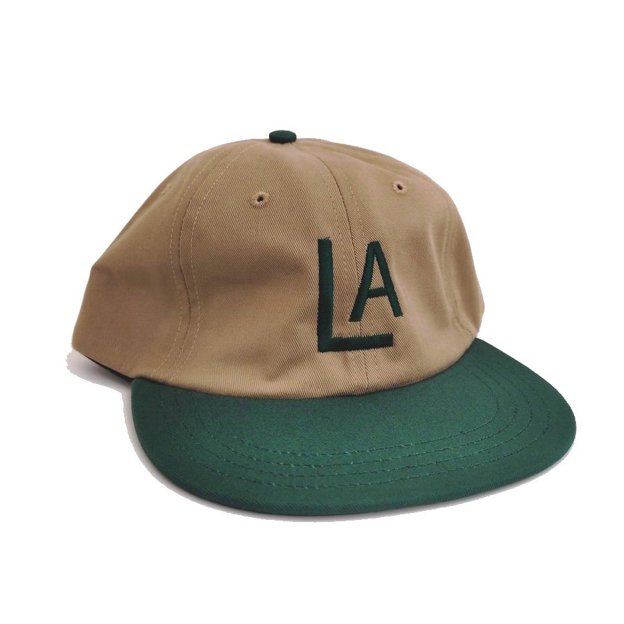 COOPERSTOWN BALL CAP / 1943 LOSANGELES ANGELS / KHAKI×GREEN / SPECIAL ORDER COLOR / MADE IN USA